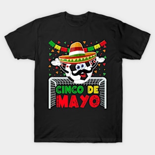 Cinco de Mayo Soccer Mexican Party for Kids T-Shirt